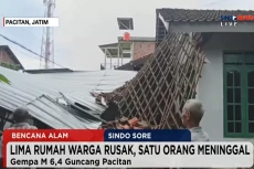 Gempa M6,4 Guncang Kabupaten...