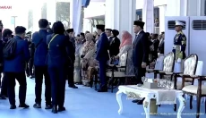 Momen Prabowo Beri Hormat...