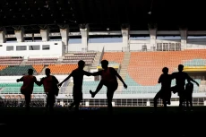 Latihan Timnas Jelang...
