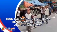 Truk Tabrak Tiang Listrik...