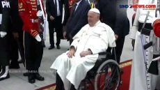 Tiba di Indonesia, Paus...