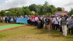 Kawal Pencabulan Oknum Guru Silat, Ratusan Warga Geruduk Polres Bangka Selatan