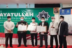 Disaksikan Anies, Baznas Bazis DKI-DPW Hidayatullah Tandatangani MoU Penyaluran Bantuan Pendidikan