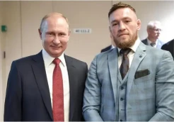 Conor McGregor Langgar Protokol Keamanan Saat Jumpa Putin, Netizen: Dia Hampir Mati