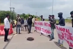 Tuntut Kenyamanan Tol Kayuagung, Mahasiswa OKI Gelar Aksi Damai
