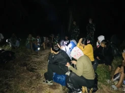 Penampakan 22 TKI Ilegal di Pesisir Pantai Sepahat Bengkalis, Usai Gagal Berangkat ke Malaysia