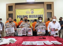 Polres Merauke Ringkus 7 Gerombolan Pencuri Ternak dan Mesin Pertanian