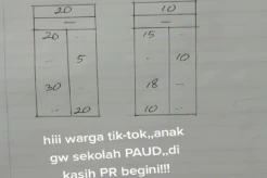 Viral! PR MTK Anak PAUD Susah Banget, Bikin Putar Otak