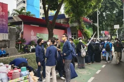 Ratusan Mahasiswa Bandung Berdatangan ke Gedung DPR, Ini Penampakannya