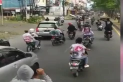 Mencekam! Tawuran Antarpelajar Pecah di Kota Medan Jelang Berbuka Puasa