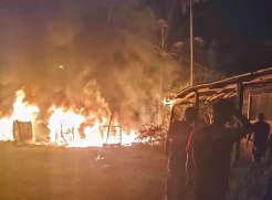 Orang Misterius Bakar Pipa, Rumah Mertua Bupati Madina Ikut Ludes