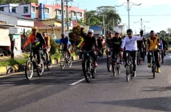 Fun Bike TNI-Polri Meriahkan HUT ke-76 Bhayangkara di Kota Palopo