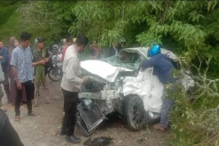 Kecelakaan Maut, Mobil Rem Blong Terjun ke Jurang Sedalam 20 Meter di Sembalun, 3 Tewas