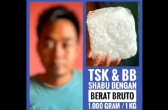 Polisi Ciduk Kurir Narkoba di Pinrang, Bawa Sabu 1 Kg