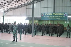 Siswa Baru SMA Plus Efarina Ikuti Diklat Bintalfisdis di Rindam I Bukit Barisan