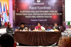 Hadiri Sosialisasi PKPU, Bawaslu Sidrap Minta Parpol Hindari Pelanggaran