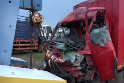2 Truk Adu Banteng di Jalan Lintas Tengah Sumatera,  Pengendara Motor Tewas di Tempat