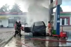 SPBU Lare Lare Terbakar, Satu Mobil Hangus dan Seorang Warga Terluka