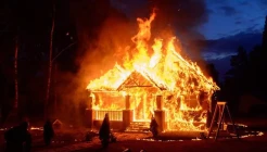 Kantor KPU Kabupaten Tana Tidung dan 1 Mobil Ludes Terbakar