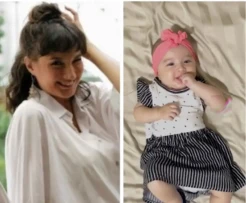 Nadine Chandrawinata Pakaikan Baby Djiwa Baju Sederhana: Oma Bikin Dress dari Sisa Kain