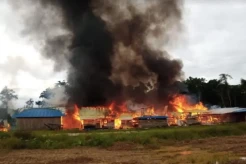 Teror Brutal! KKB Papua Serang dan Bakar Fasilitas Pemda Bertepatan Pidato Kenegaraan