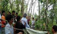 Geger, Petani di Simalungun Ditemukan Tewas Tergantung di Pohon