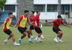 Indonesia vs Curacao, Skuad Garuda Latihan Tertutup di Stadion Sidolig