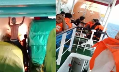 Pikap Mendadak Terbakar di Atas Kapal, Ratusan Penumpang Panik Berebut Pelampung