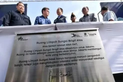 Anies Resmikan 3 Ruang Limpah Sungai sebagai Bentuk Pengendalian Banjir