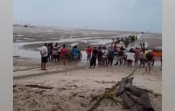 Viral Video Fenomena Air Laut Surut di Pantai Sampur, Ini Penjelasan BPBD Babel