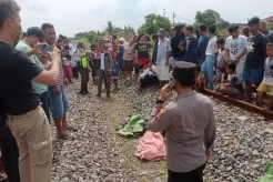 Tragis, Warga Deliserdang Tewas Mengenaskan Tertabrak Kereta Api