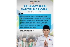 Hary Tanoesoedibjo: Selamat Hari Santri