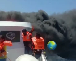 Kapal Cantika 77 Terbakar di Laut Timor, Penumpang Panik Teriak Minta Tolong