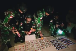 Satgas Yonif 725/Woroagi Gagalkan Penyelundupan Miras di Perbatasan Papua Selatan-PNG