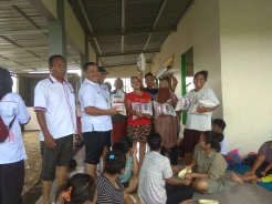 Perindo Sunggal Deliserdang Terjun Langsung Bantu Ringankan Beban Korban Banjir
