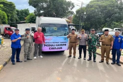 PT Santis dan Pemkot Tangsel Bantu Korban Gempa Cianjur