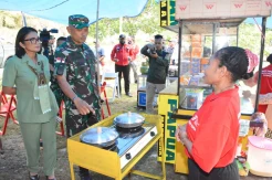 Sambut Natal, Korem 172/PWY Wujudkan Impian Mama Papua Berjualan Martabak