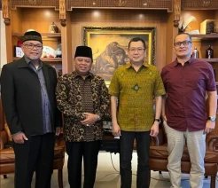 HT Bersilaturahmi dengan Ketua MUI Riau KH Ilyas Husti
