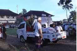 Mobil Ngayah Perindo Ikut Upacara Dewa Yadnya di Bali