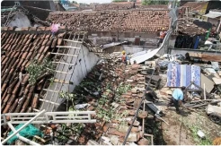 Angin Kencang Terjang Kolaka Utara, 23 Rumah Rusak Berat, 35 Warga Terpaksa Mengungsi