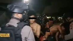 Pesta Miras Malam Tahun Baru di Makassar Digerebek, Gerombolan Geng Motor Diamankan
