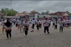 Perindo Ajak Masyarakat Lampung Hidup Sehat dengan Senam Bersama
