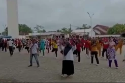 Senam Bersama Ajang Silaturahmi Perindo dan Masyarakat