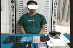 Simpan Sabu di Topi Polisi, Pria Medan Ditangkap di Pematangsiantar