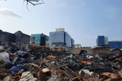 Warga Petojo Selatan Tolak Bangunan Liar di Lokasi Bekas Kebakaran Diduga Milik Pertamina