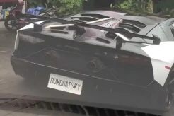 Ngemplang Pajak Rp104 Juta, Bule Rusia Pengendara Lamborghini Berpelat Nomor Domogotsky Minggat ke Dubai