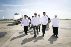 Kunjungi NTB, Ketua Umum DPP Partai Perindo Hary Tanoesoedibjo Disambut Tari Gendang Belek