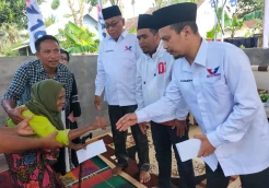 Sambut Ramadan, DPD Perindo Lombok Timur Santuni Kaum Duafa