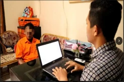 Polsek Pagelaran Pringsewu Gerebek Warung Remang-remang, Pria Terduga Mucikari Diringkus