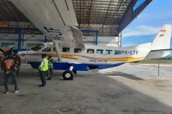 KKB Tembaki Pesawat Asian One PK LTF di Bandara Beoga Kabupaten Puncak